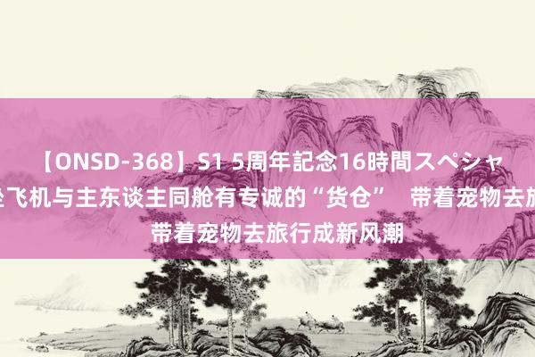 【ONSD-368】S1 5周年記念16時間スペシャル WHITE 坐飞机与主东谈主同舱有专诚的“货仓”   带着宠物去旅行成新风潮