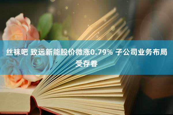 丝袜吧 致远新能股价微涨0.79% 子公司业务布局受存眷