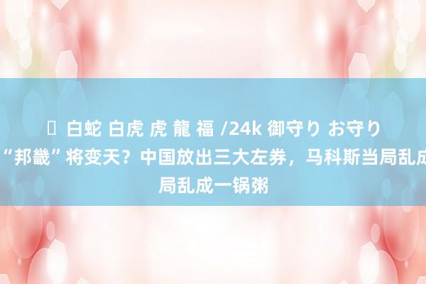 ✨白蛇 白虎 虎 龍 福 /24k 御守り お守り 菲律宾“邦畿”将变天？中国放出三大左券，马科斯当局乱成一锅粥