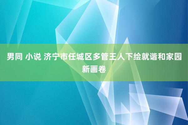 男同 小说 济宁市任城区多管王人下绘就谐和家园新画卷