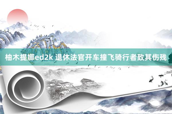 柚木提娜ed2k 退休法官开车撞飞骑行者致其伤残