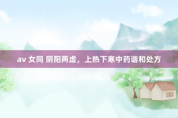 av 女同 阴阳两虚，上热下寒中药谐和处方